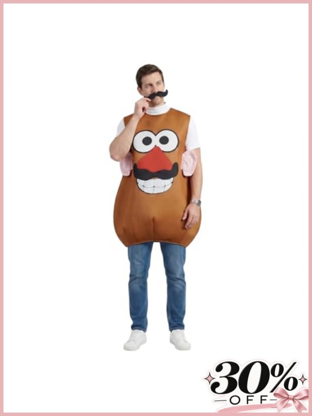 Mr Mrs Potato Costume Halloween Couples Cosplay Tunic Set Adult Funny Food
